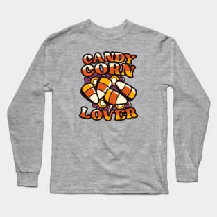 Candy Corn Lover // Fun & Colorful Halloween Candy Long Sleeve T-Shirt